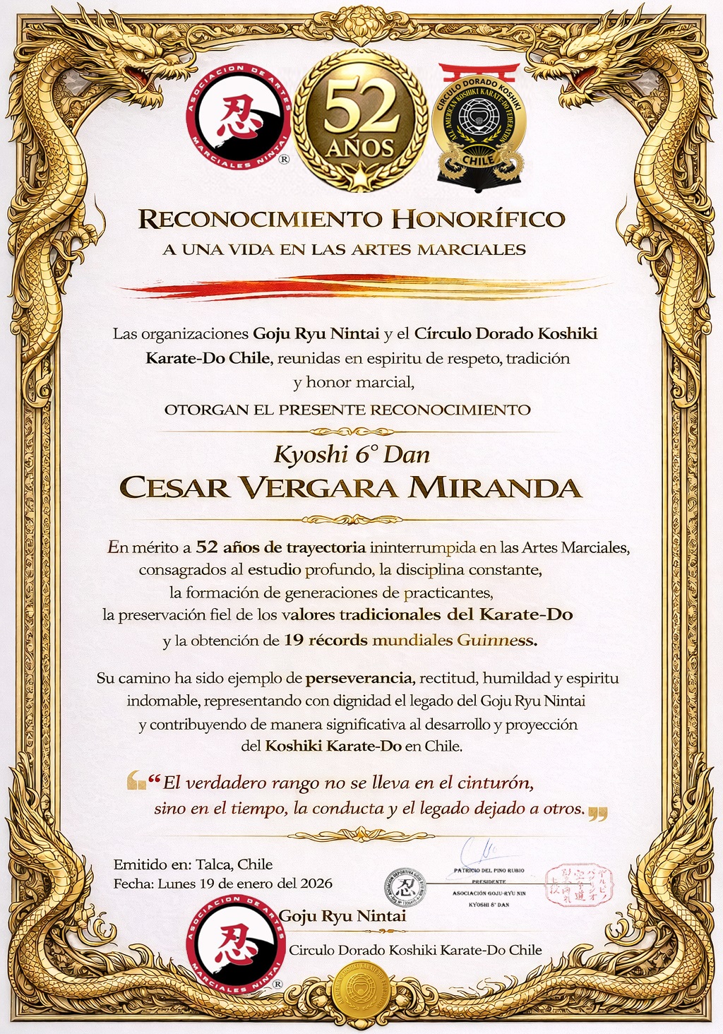 52 Años de Artes Marciales